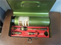 Tool- Propane And Blow Torch in Green Metal Case