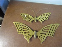 Lot of 2 Metal Butterfly