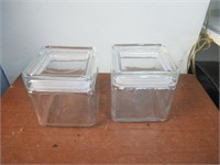 Glass Canister Set of 2