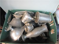 Box full of Sliver Plated / Pewter Metal Patter