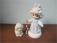 Precious Moments Figure and Dog