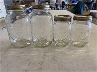 Golden harvest mason jars