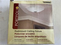 Portfolio flush mount ceiling fixture