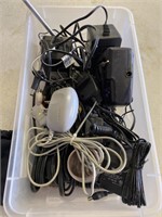 Miscellaneous tub of chargers