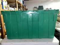 Green container, with folding top