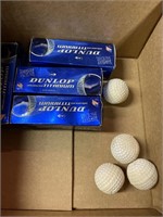 Dunlop titanium golf balls and practice golf