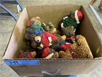 Box with Christmas bear decorations