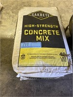 Two bags of 40 pound high strength concrete mix