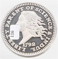 1792 COPY - ONE OUNCE SILVER ROUND