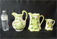 Vintage Cash Family Hand Painted Pitchers ~ 3