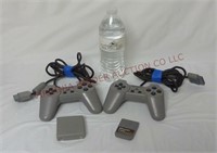 Sony Playstation Controllers & Memory Card