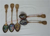 Vintage Czechoslovakia Enamel Spoons