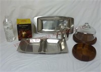 Vintage Cheese Dome & Various Kitchen Items