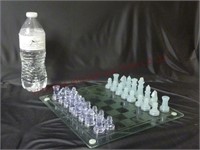 Chess Set w/ Frosted Glass Board