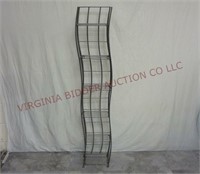 Metal Media Shelf ~ Folding ~ 6 Shelves
