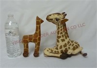 Vintage Angelitos & Wheeled Plush Giraffes