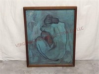 Blue Nude Pablo Picasso Framed Print