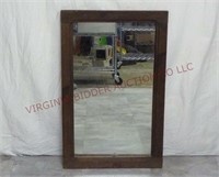 Antique Solid Wood Framed Mirror ~ 17.5"x27.5"