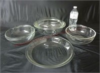 Pyrex Handled Casserole Bowls & Pie Plate