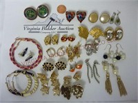 Jewelry ~ Earrings ~ 22 Pair ~ Various Makers