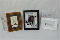 Framed Dog Saying & Pet Photo Frames