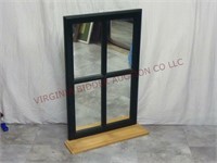 Mirrored Window Shelf ~18" wide x 30" tall