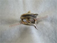 Dolphin Ring ~ Marked Sterling ~ Sterling Silver
