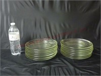 Glass Plates / Chargers ~ Set of 14 ~ 8" Rim