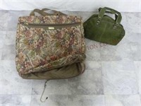 Tapestry Garment Bag & Handbag w/ Pouch