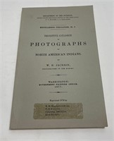 Photographs of North American Indians Jackson 1978