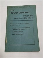 US Rocket Ordnance WW2 Scientific Research Navy