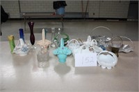 Glass Basket Collection and Vases