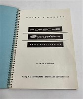 Porsche Spyder Type 550/1500 RS Driver's Manual