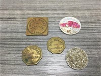 Vintage Danville Illinois trade tokens