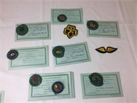 Vintage Girl Scout badges and certificates