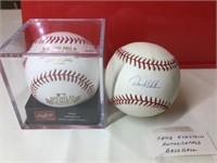 David Eckstein autographed baseball and 2011