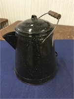 Large granite coffee pot