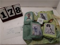 4 Reusable Totes W/Dogs
