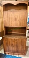 Mid century modern storage cabinet - two sections.