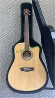 Washburn 6 string acoustic guitar and a nice new