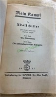 1937 book, Mein Kampf by Adolph Hitler, written