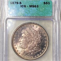 1879-S Morgan Silver Dollar ICG - MS63