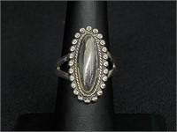.925 Sterling Silver Oval Ring