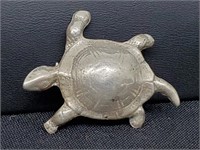 .925 Sterling Silver Turtle Brooch