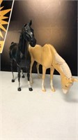 2 Johnny west adult horses-the blonde horse is in