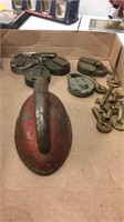 Railroad switch keys and locks plus a very old