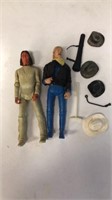 2 Johnny West figures-General Custer,  Geronimo ,