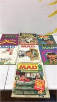 7 mad mad magazines from late 60’s