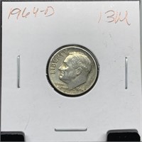 1964-D ROOSEVELT SILVER DIME