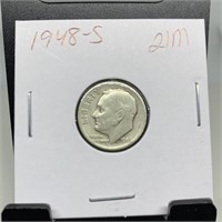 1948-S ROOSEVELT SILVER DIME